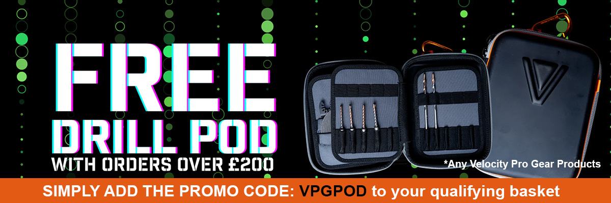 FREE Velocity Drill Pod when you spend �200 on Velocity tools - Simply add the code VPGPOD to your qualifying order